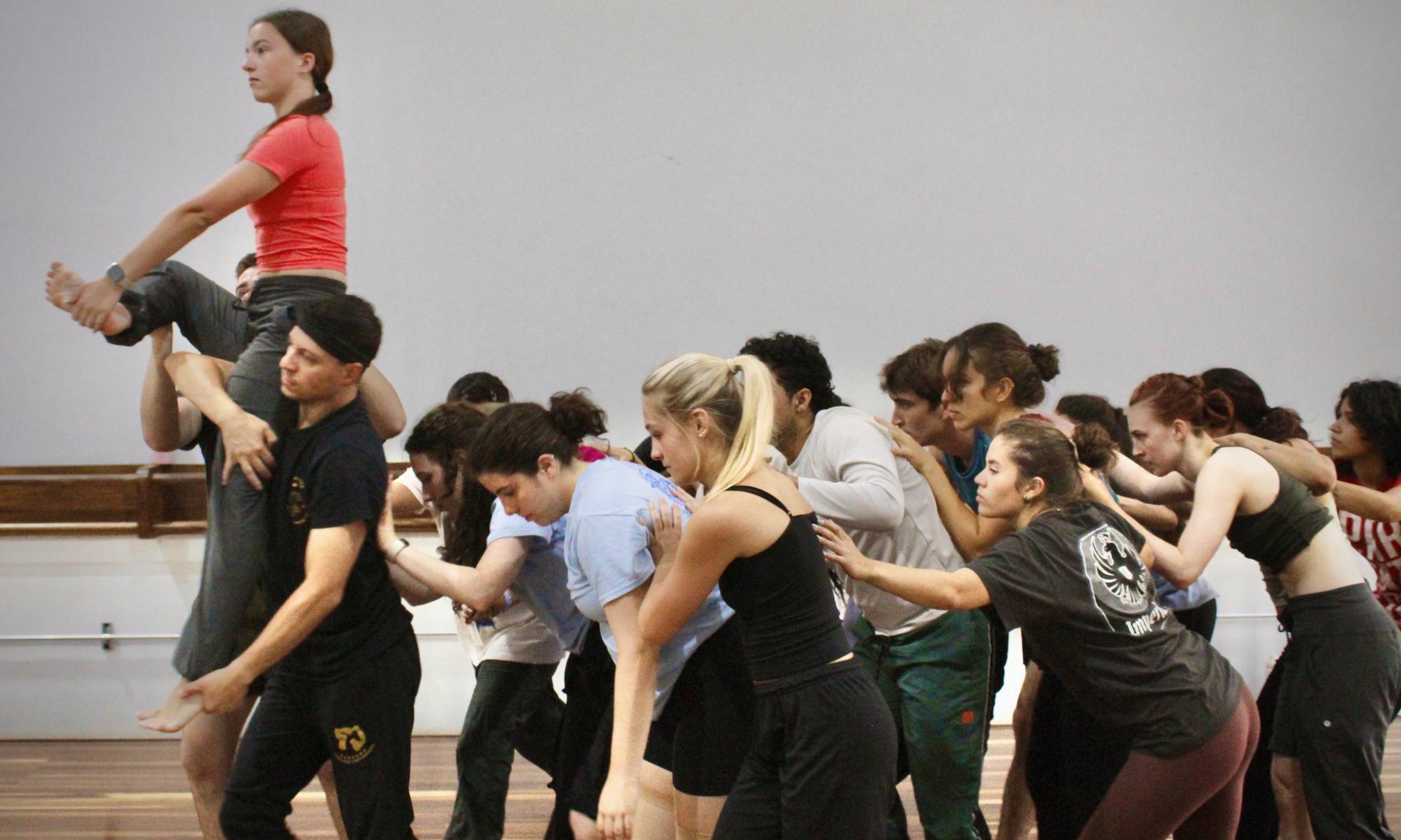 OU students rehearsing in Costa Rica