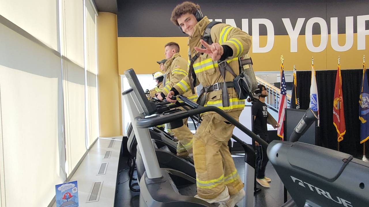 9/11 Remembrance Ceremony and Stair Climb on OU campus