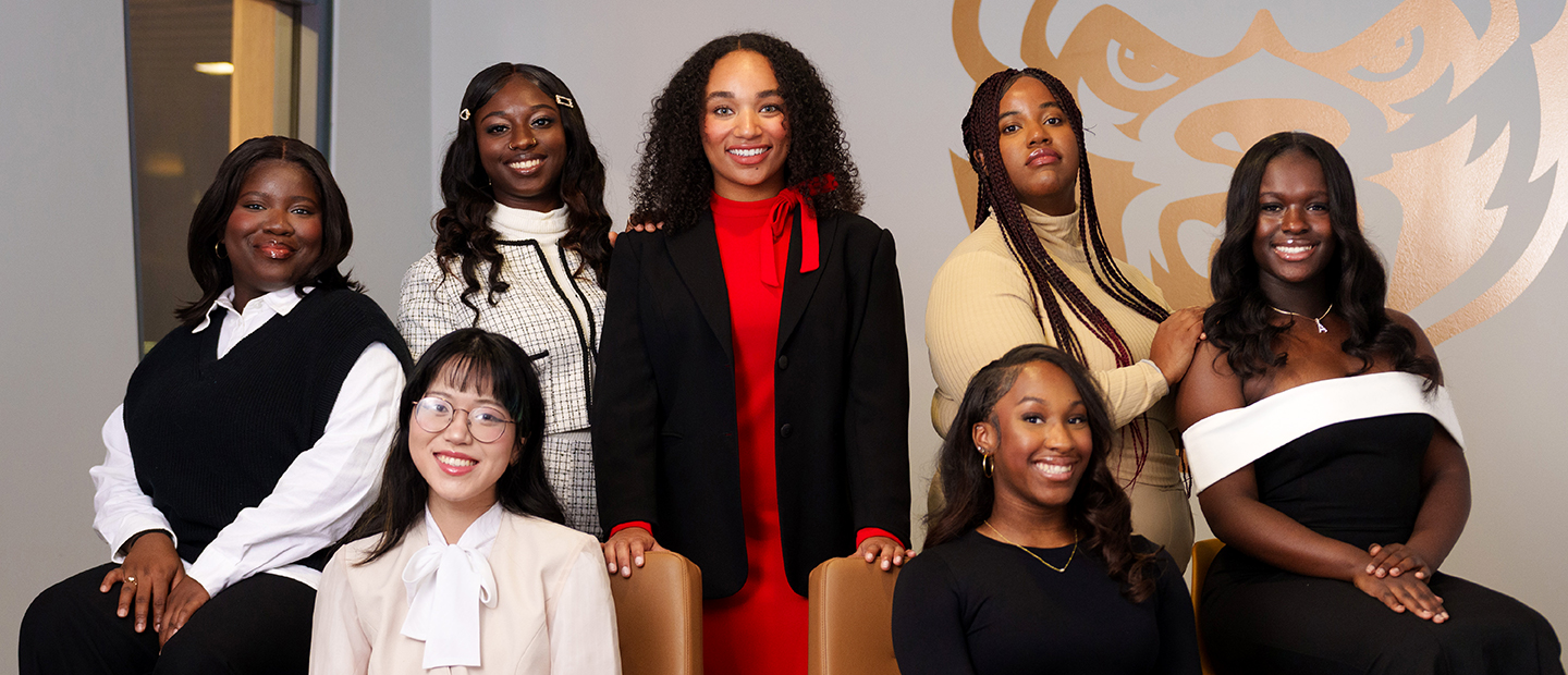 KOD banner A group photo of the seven KOD scholarship winners.