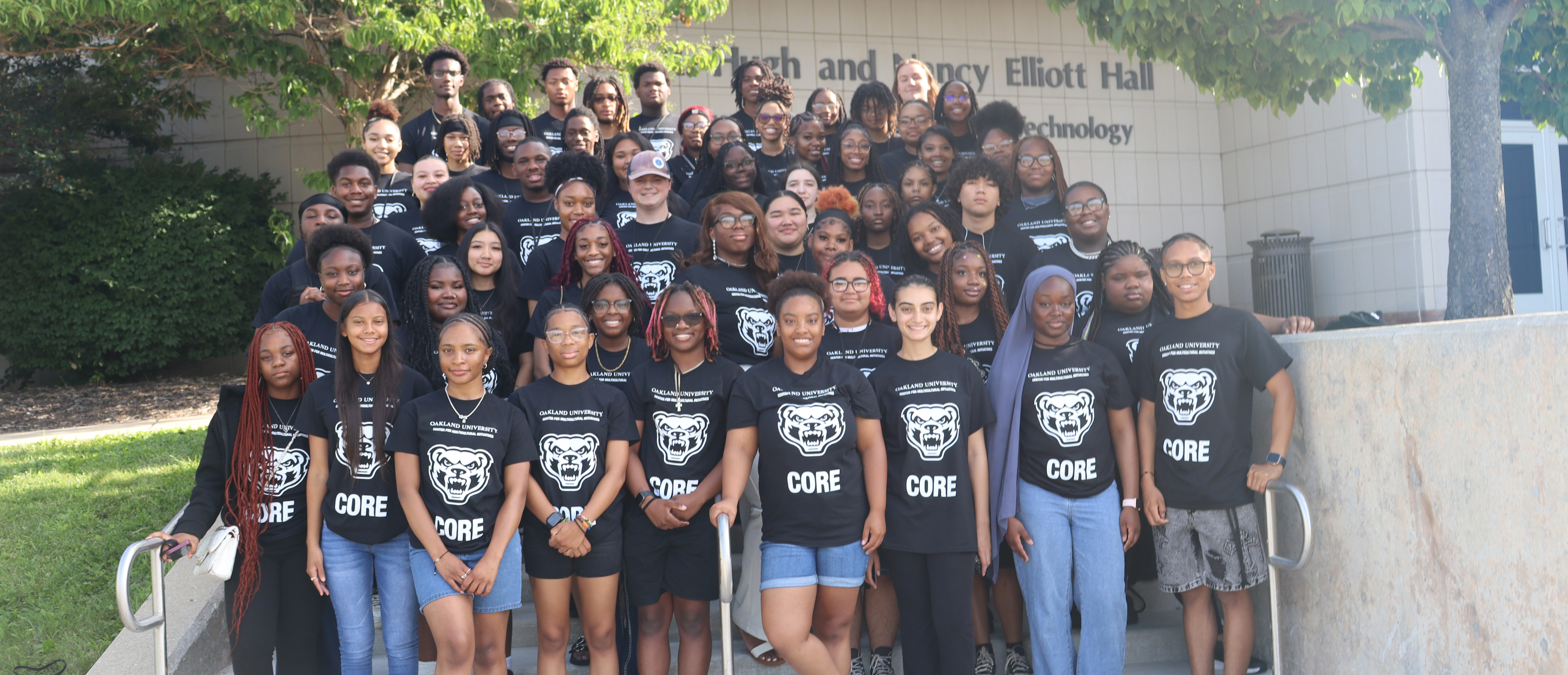 Core banner 2025 Group of CMI students smiling into camera