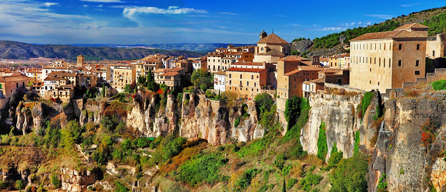 Banner - Spain.jpg Town in Spain sitting on the ledge of a cliff