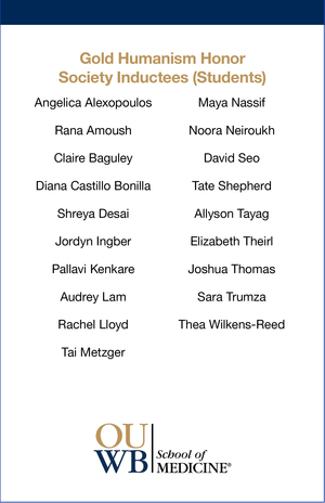 A list of the GHHS inductees