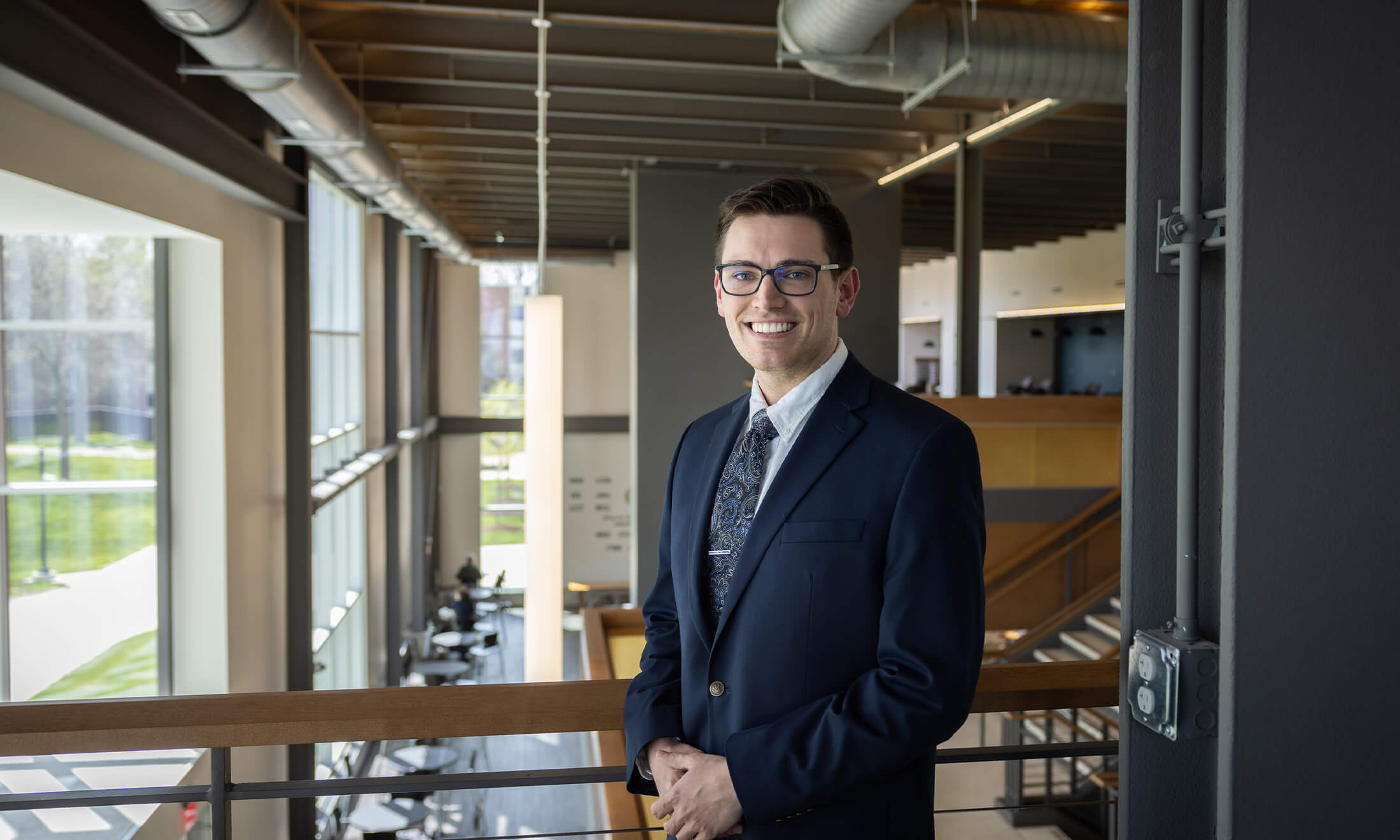 Eric James smiles toward the camera
