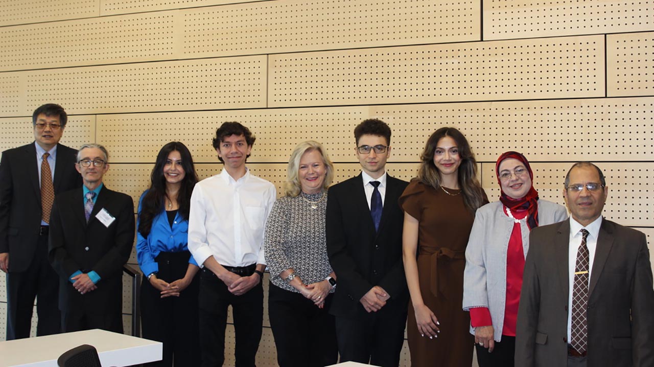 Dr. Dao-Qi Zhang, Dr. Ken Mitton, Gabrielle Abdelmessih, Alexander Seidel, Dr. Britt Rios-Ellis, Paul Negoita, Yasmeen Hassan, Dr. Amany Tawfik, and Dr. Mohamed Al-Shabrawey