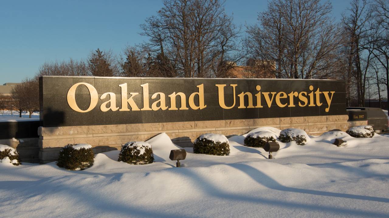 Oakland University signage