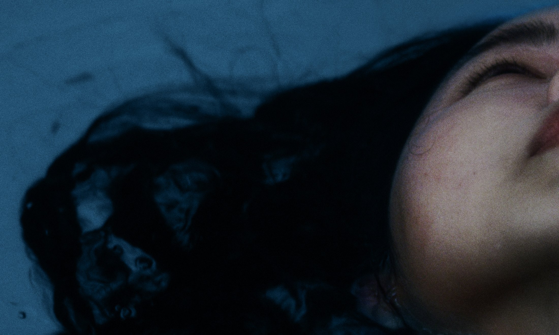 A woman in a pool
