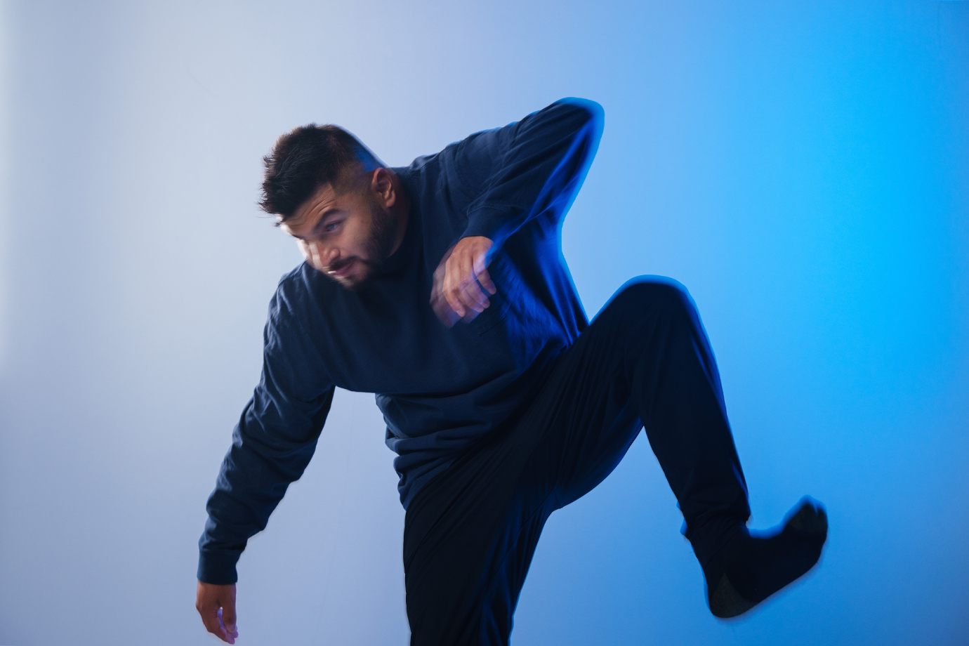 A man dancing