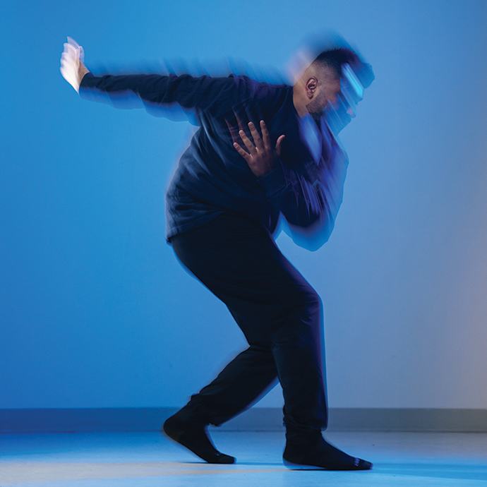 A man dancing