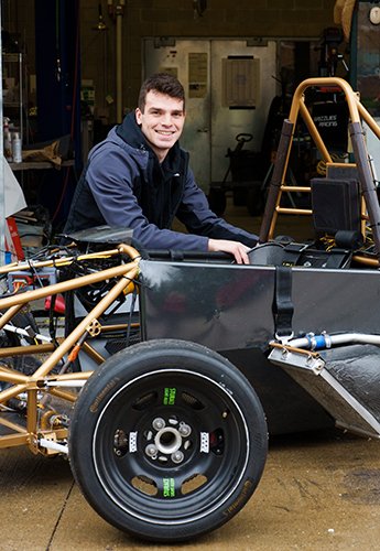 A man next to a car