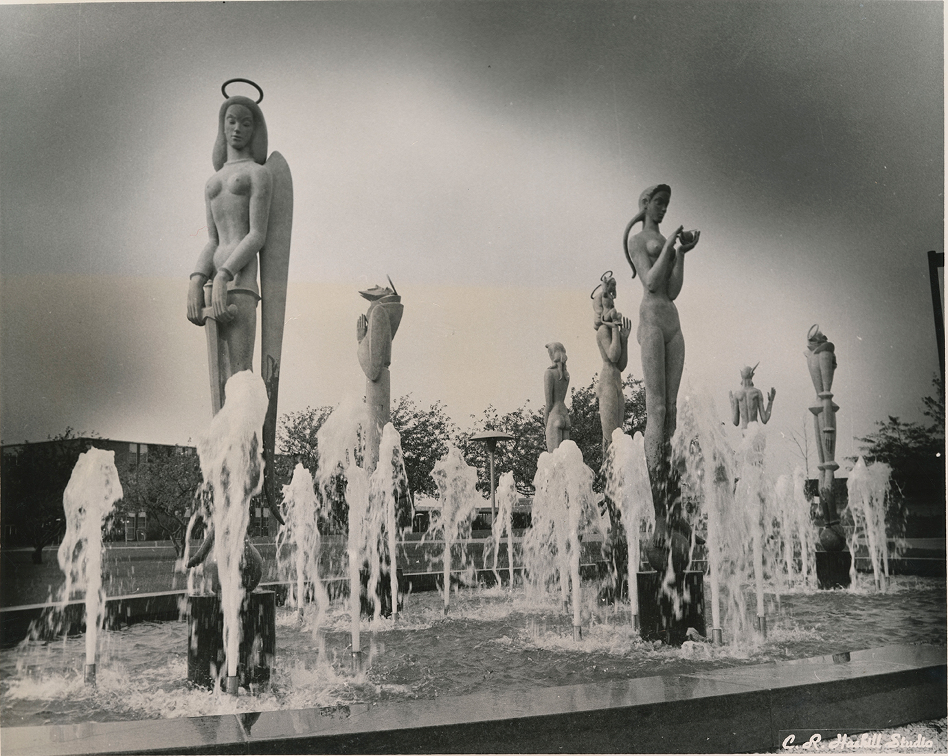 The Saints and Sinners sculpture