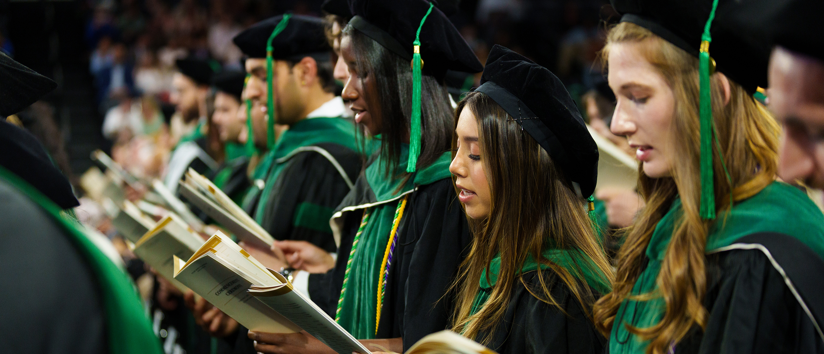 Financial Services Banner An image of students at commencement