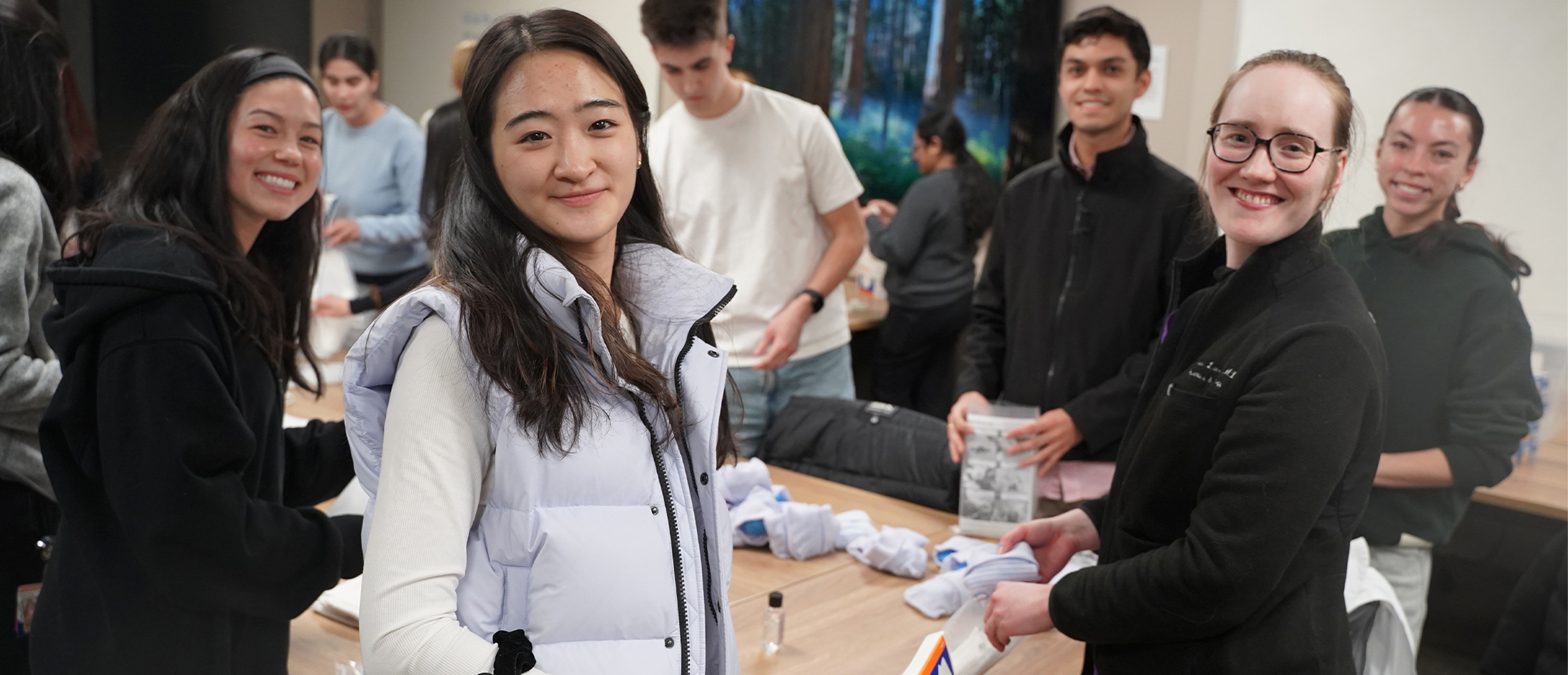 Students at an event supported by a Compass Mini Grant