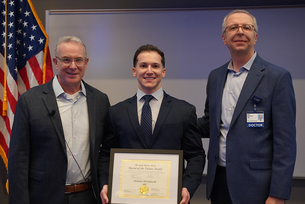 An image of Dr. Love, Nick Petrykowski, and Dr. Mulhem