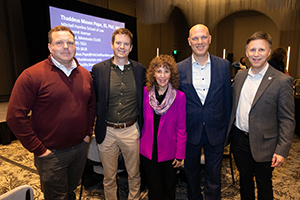 An image of OU officials who attended the event