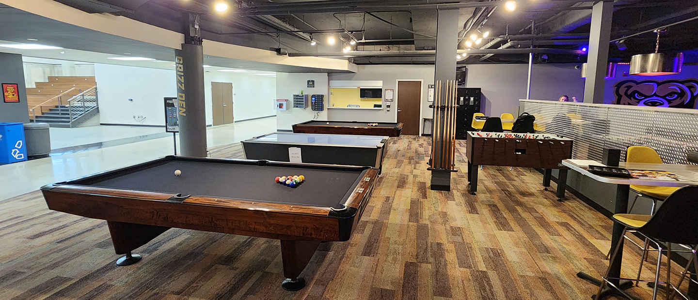 Grizz Den Banner Pool tables