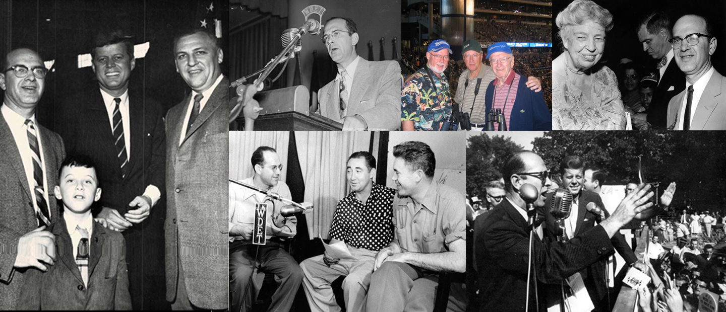 Ken Morris Banner Banner made up of a collage of images of Ken Morris throughout his life.